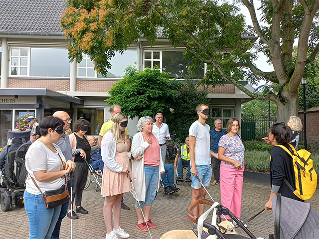 dorpshart als je blind bent 
